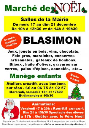 Marché de Noël à Blasimon