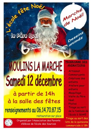 Marché de Noël à Moulins-la-Marche