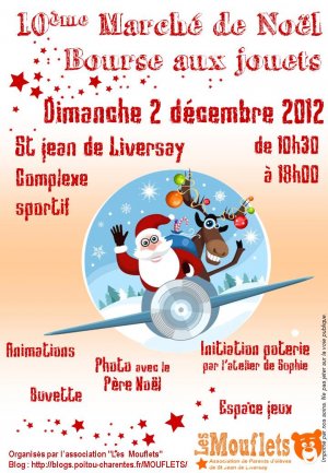 Marché de Noël et bourse aux jouets à Saint-Jean-de-Liversay